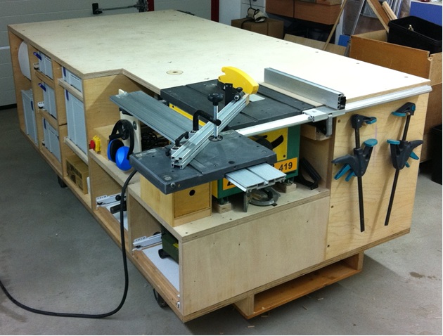 Rolling Workbench; Systainer-Port; Tablesaw and Router